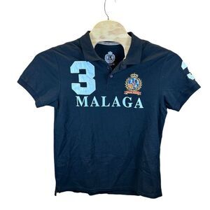 Malga Designs Soccer Polo Size Large (L) Black